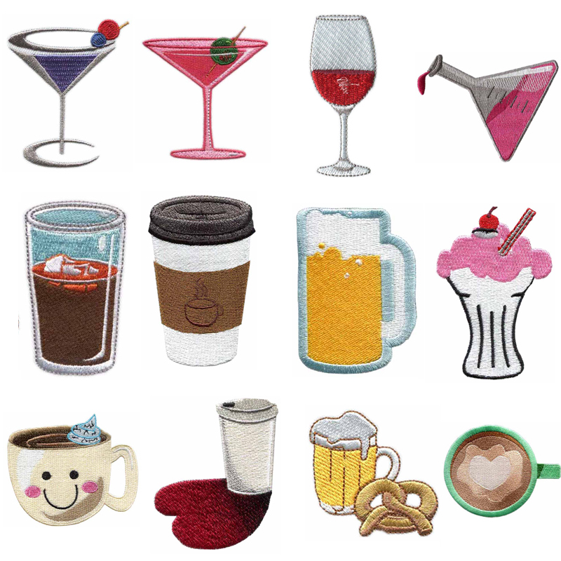 Cup & Drink Themed Iron-on Emb - Wine Beer Hat 评论和价格