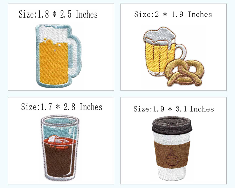 Cup & Drink Themed Iron-on Emb - Wine Beer Hat 评论和价格
