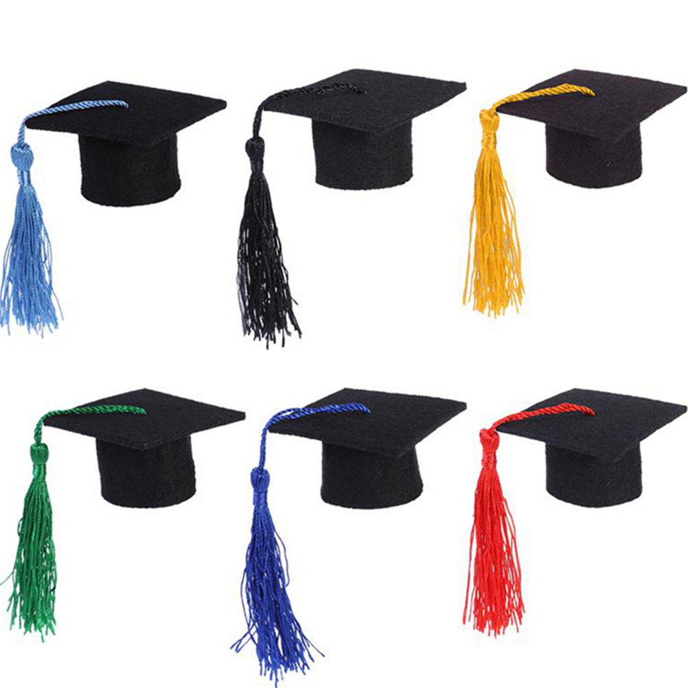6Pcs Doctoral Cover Mini Docto - Wine Beer Hat 评论和价格