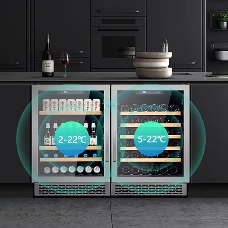 48 Bottle Wine Fridge Dual Gla - Wine Beer Dual Zone 评论和价格