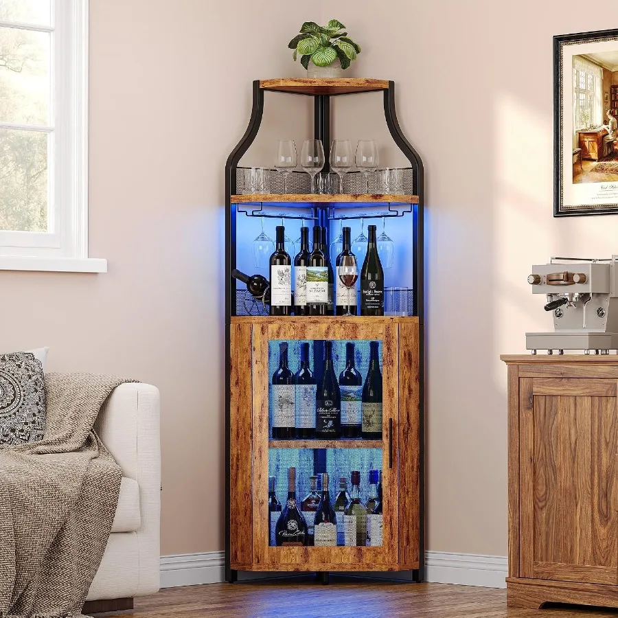 Corner Bar Cabinet for Home Us - Wine & Beer Guayaquil 评论和价格