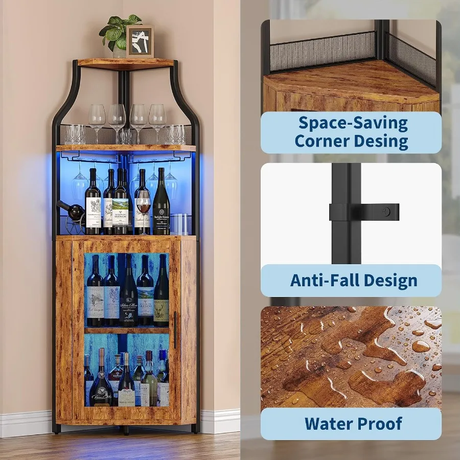 Corner Bar Cabinet for Home Us - Wine & Beer Guayaquil 评论和价格