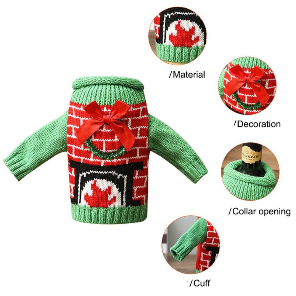 Elk Wine Bottle Cover Snowflak - Wine Beer Hat 评论和价格