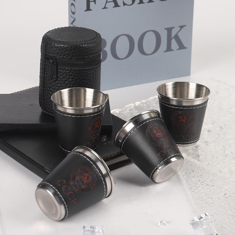 4Pcs/Set Outdoor Travel Cups S - Whisky Beer And Wine 评论和价格