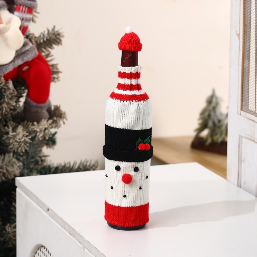 Knitted Wine Bottle Cover with - Wine Beer Hat 评论和价格