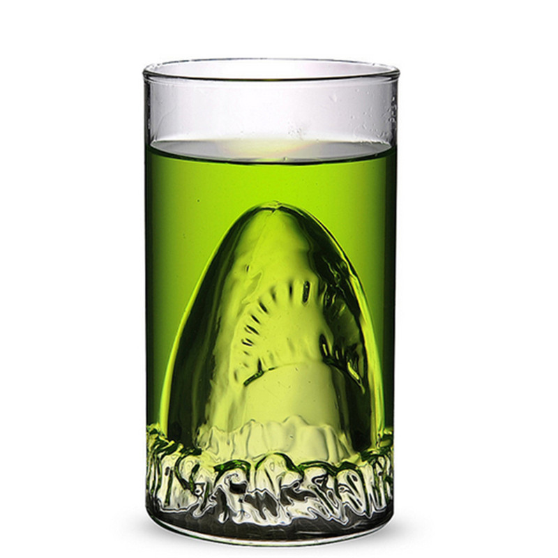 300ml Shark Drinking Double Gl - Whisky Beer And Wine 评论和价格