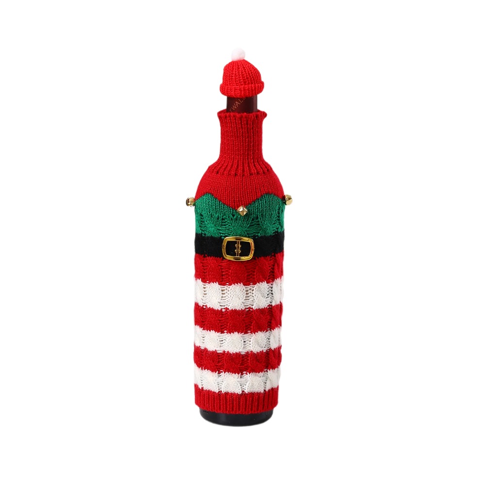 Knitted Wine Bottle Cover with - Wine Beer Hat 评论和价格