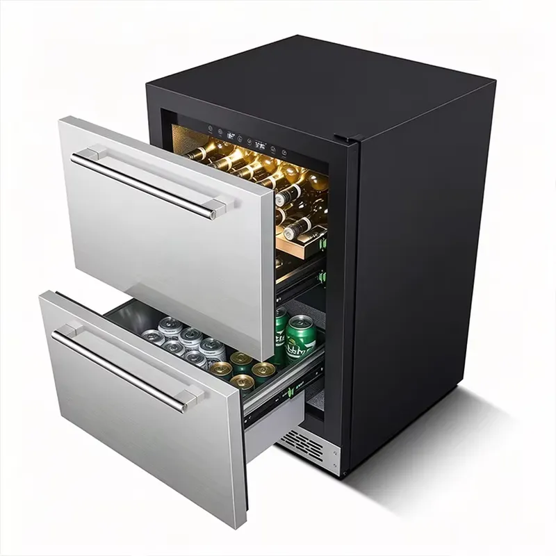 Black and Durable Stainless St - Wine Beer Dual Zone 评论和价格