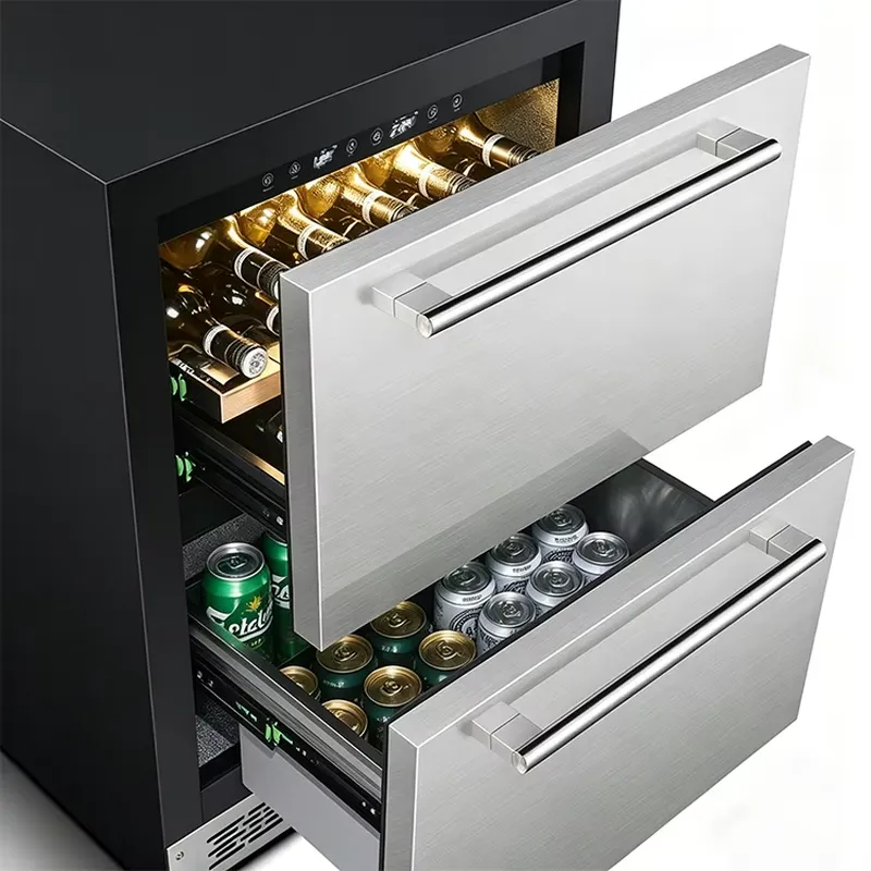 Black and Durable Stainless St - Wine Beer Dual Zone 评论和价格